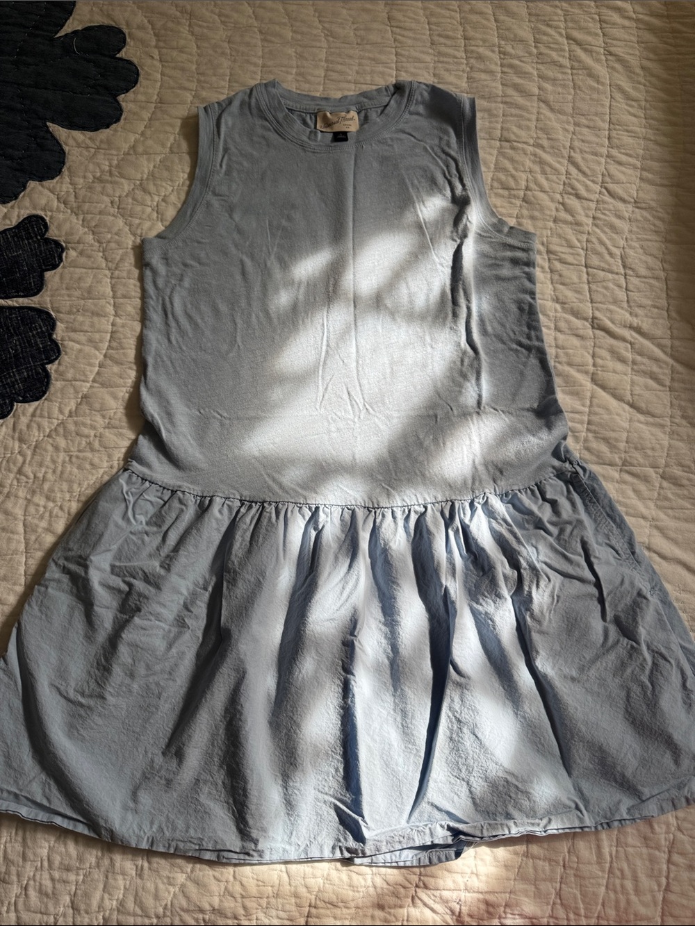 Universal Thread Light Blue Women’s Sleeveless Drop-Waist Dress